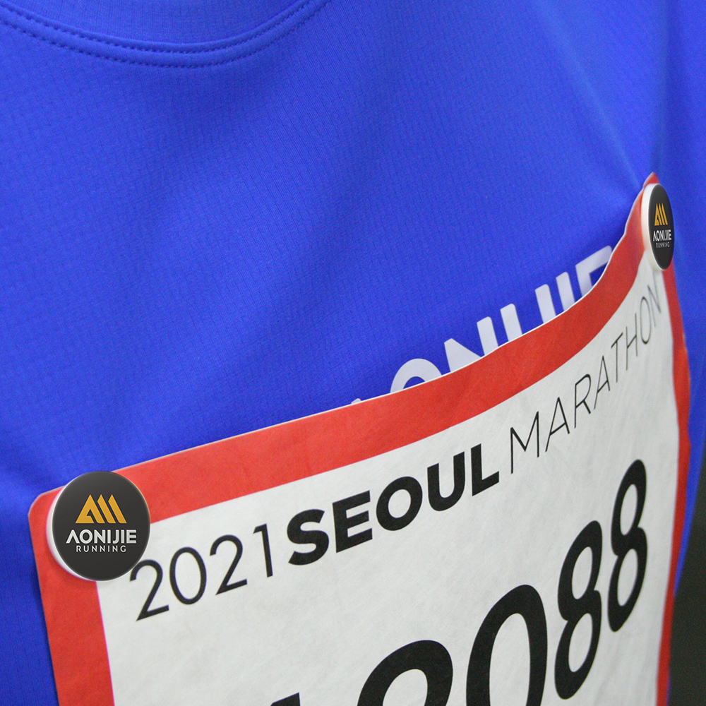 오니지 마라톤 배번호 고정 클립 트레일러닝 레이스그립 (4개 1세트) 이미지 3