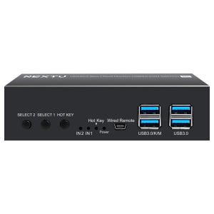 넥스트유 HDMI 2.0 4K 2포트 듀얼모니터 KVM 스위치 8903K... 개봉기 | 실사용 후기 - 상품 이미지 1