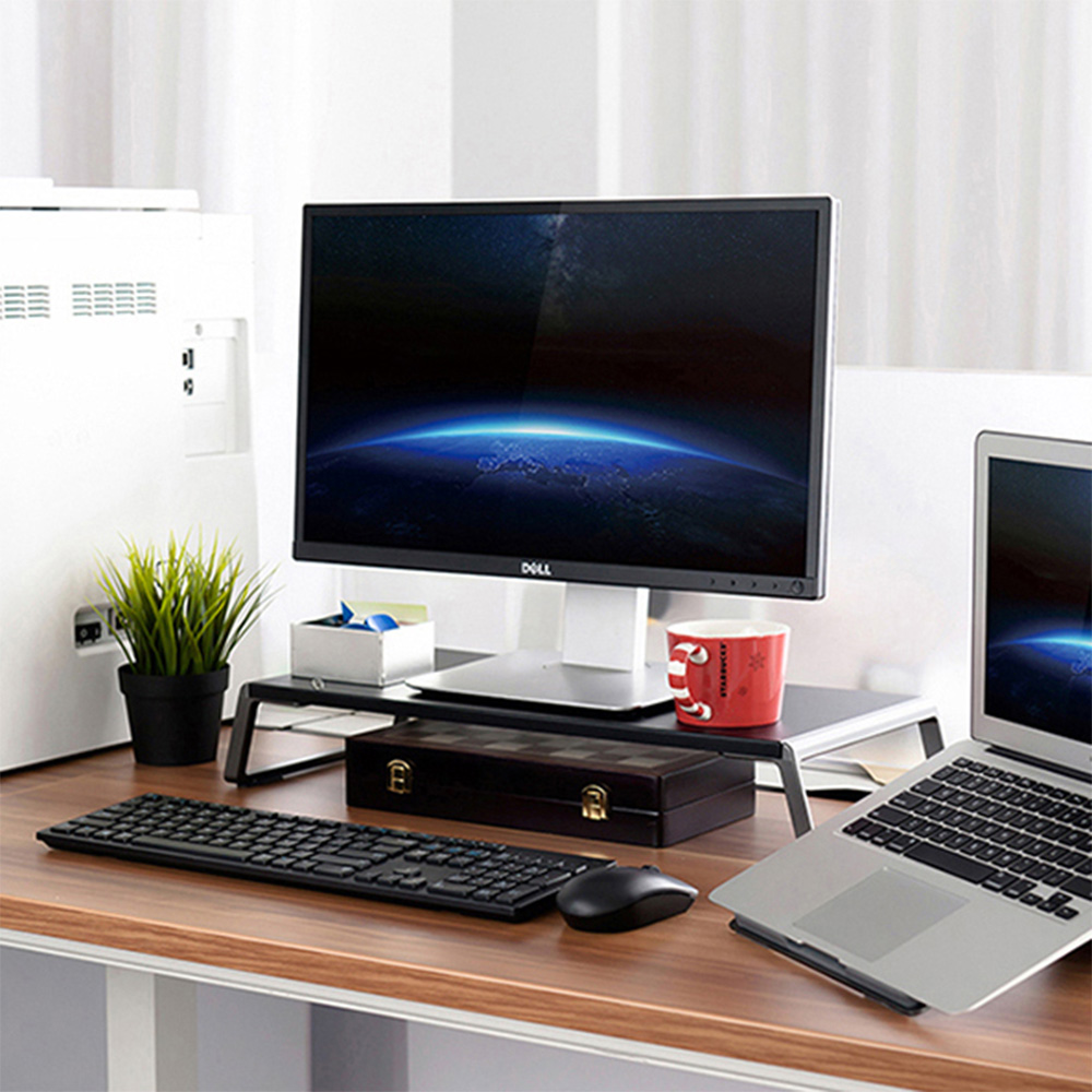 애니클리어 프리미엄 일체형 노트북 모니터 우드 거치대 받침대 AP-7