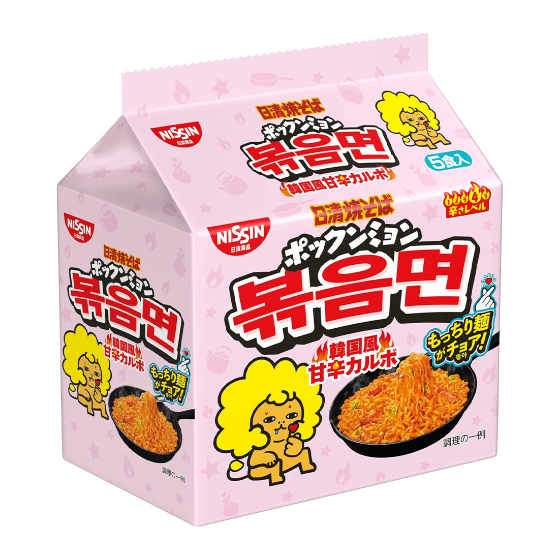 닛신 볶음면 야끼소바 매콤달콤 까르보 100g 5개입 일본직구