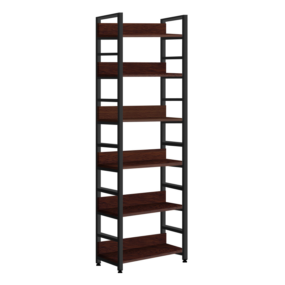 수납함lp책장 소파아이방 슬림가로소형레아 L자형 6단400 B 철제책장 월넛