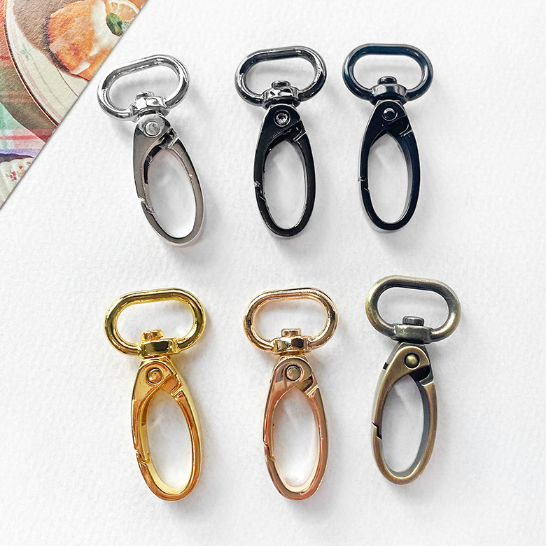(1p) 16mm 회전형 둥근 개고리 가방 연결고리 - 상품 이미지