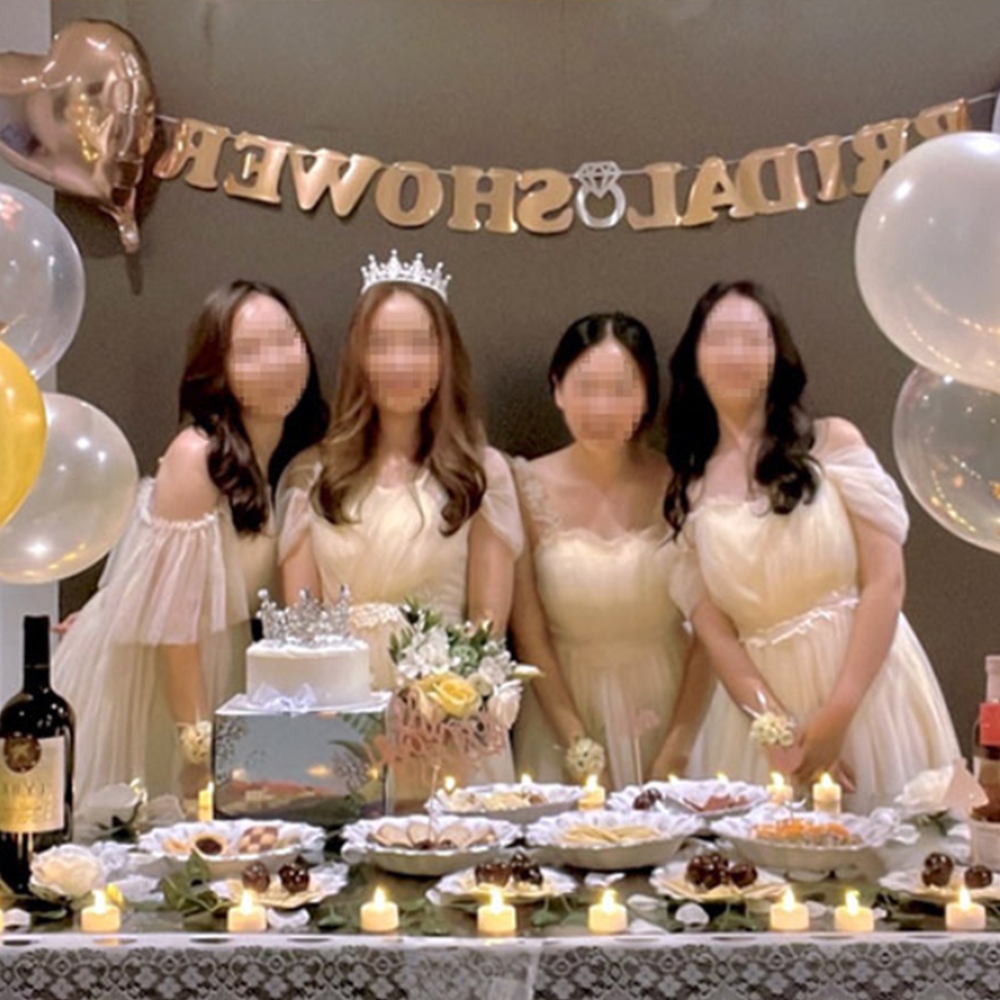 러블리 파티드레스 예쁜 로맨틱 이브닝 연회장드레스 무대복 합창단복 - 상품 이미지