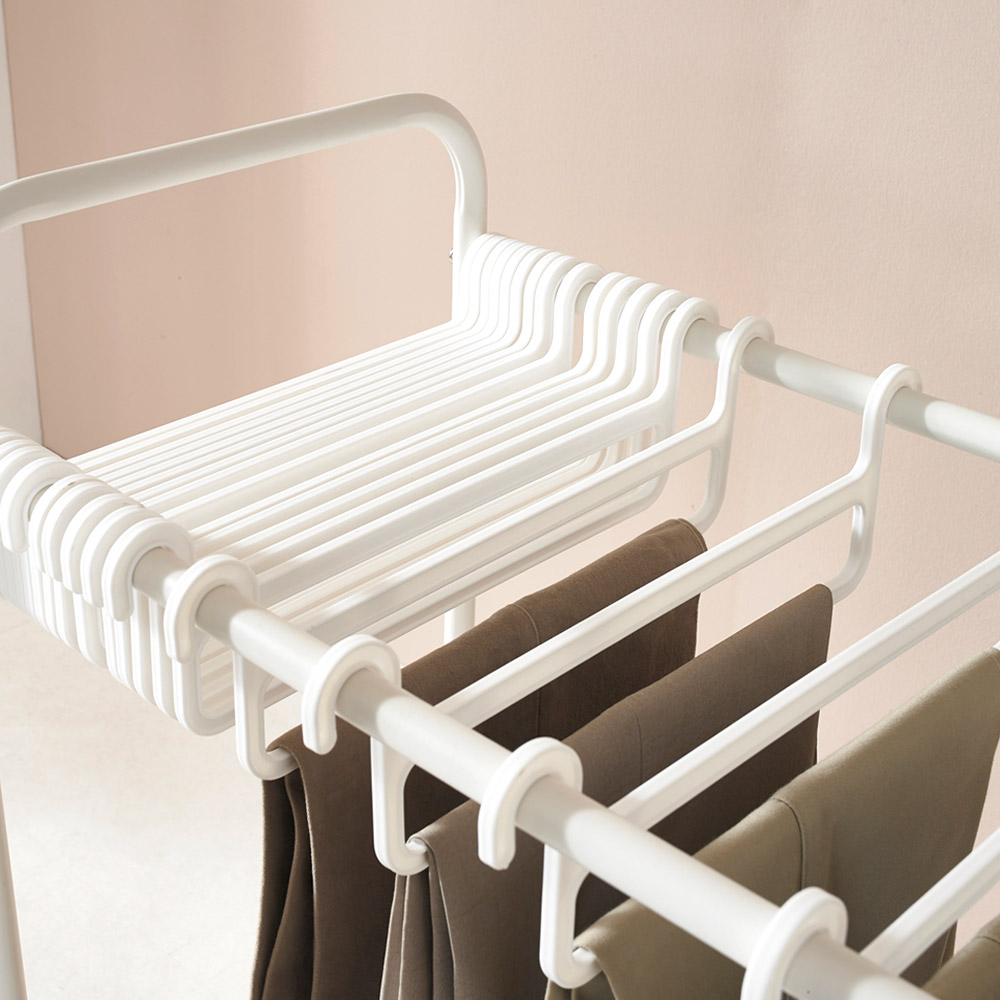 이동식 철제 옷걸이 스탠드 바지걸이 행거 조립식 1단 500