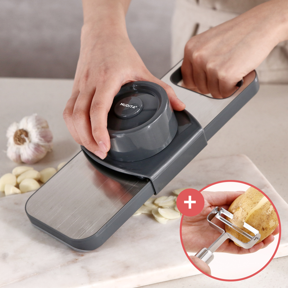무디타 마그넷 스테인리스 다용도 만능 멀티 채칼 슬라이서 세트+올스텐 필러