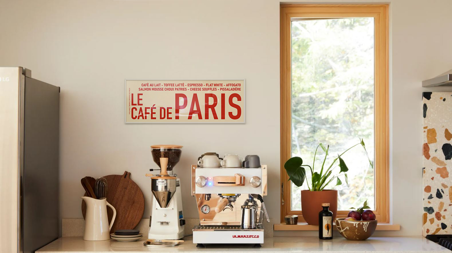 애시드로우 파리 카페 포스터 프렌치 타이포 홈카페 인테리어 액자 Paris RED - 상세 이미지 4