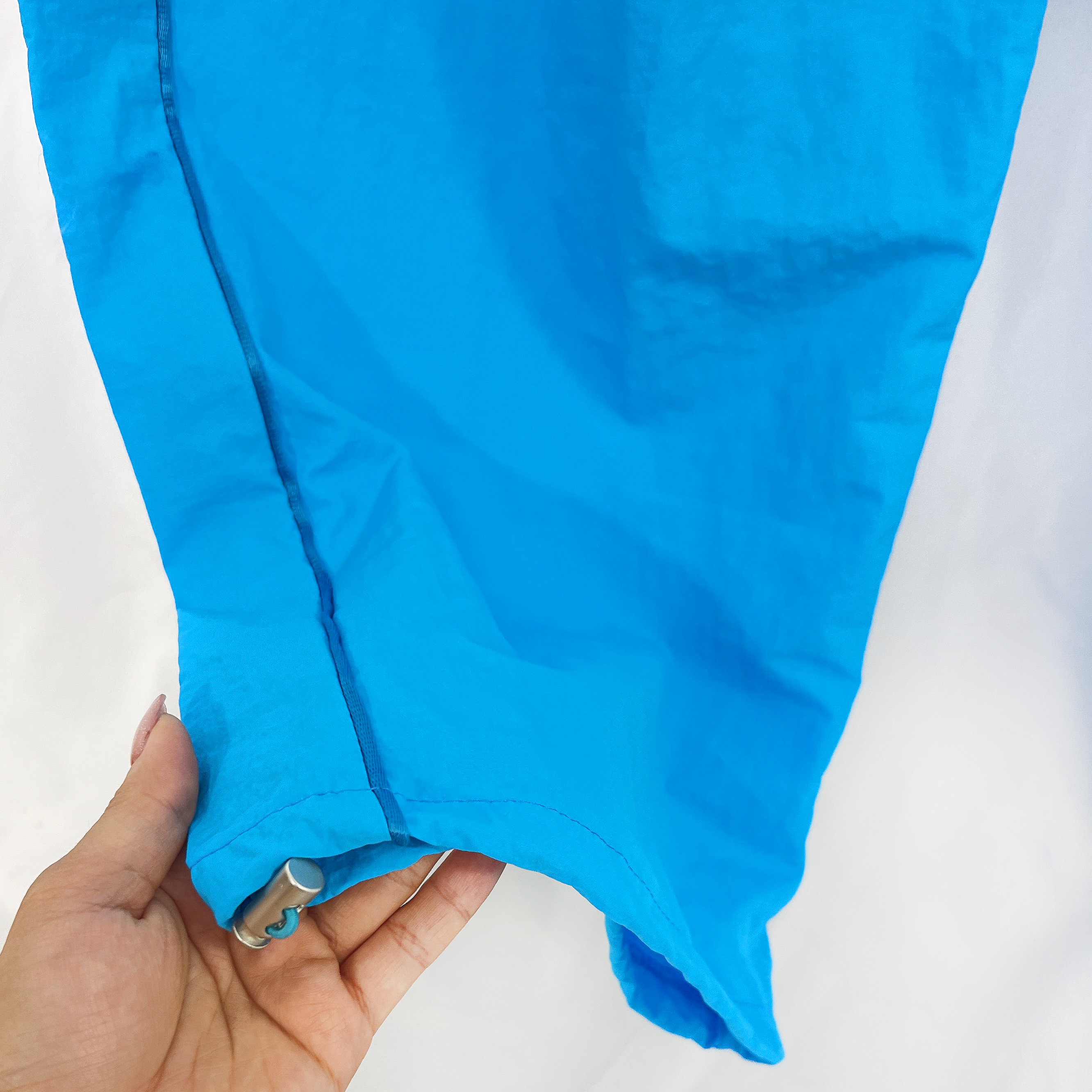 형광 바스락 나일론 스트링 트랙 트레이닝 밴딩 와이드팬츠 4color - 상세 이미지 5