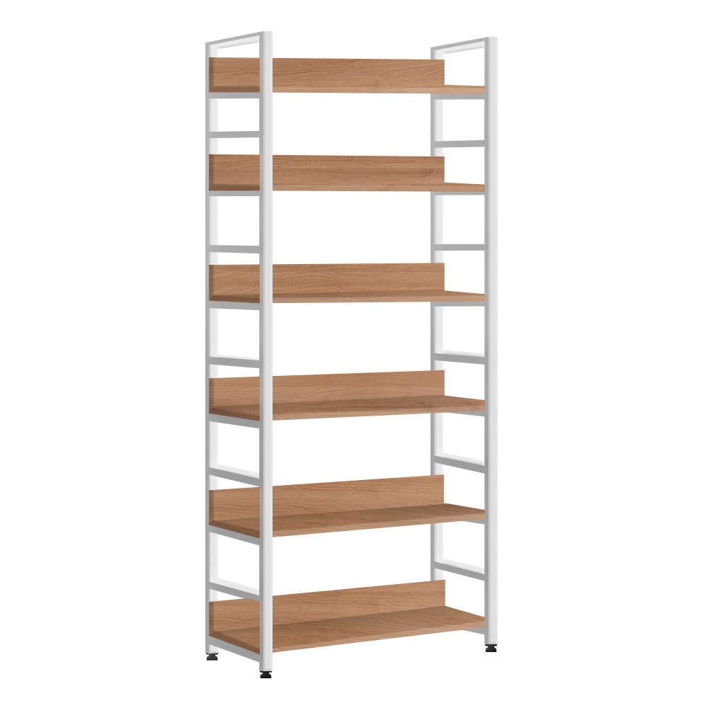 아이방소파책장 슬림가로소형 lp수납함레아 L자형 6단600 H 철제책장 오크