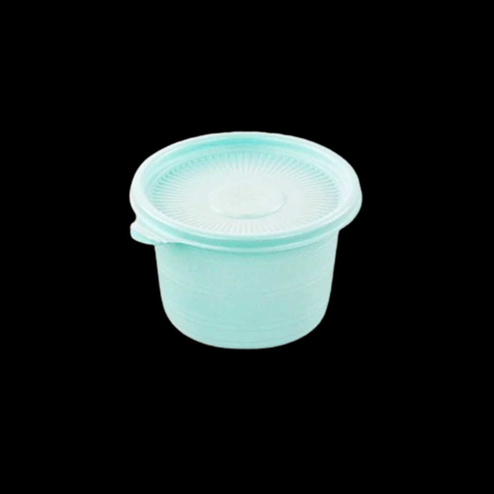 1000개 세트 일회용 포장 용기 350ml 원형 반찬 김치 국 소스 단무지 배달 음식 - 상품 이미지