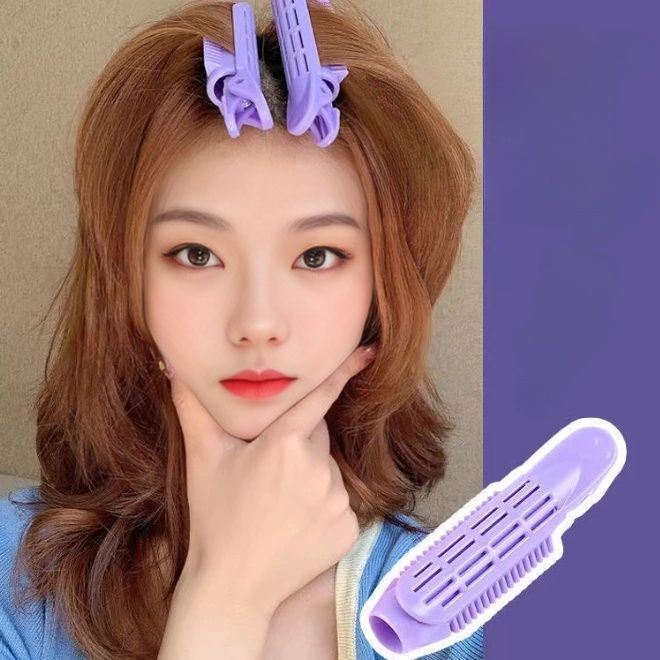 파스텔 뿌리볼륨 집게 헤어 구르프 그루프 셀프 펌 헤어롤 - 메인 이미지