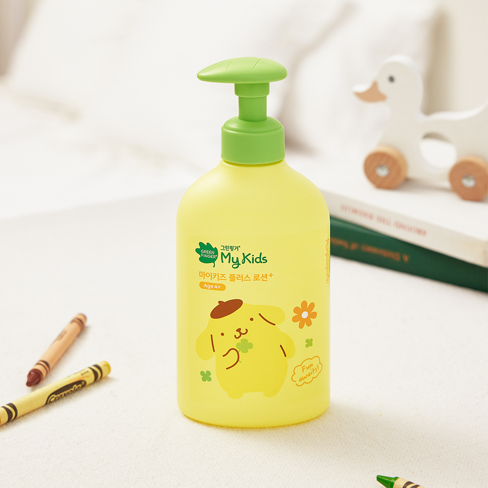 그린핑거 마이키즈 플러스 폼폼푸린 로션 320ml X 1EA / 산리오 한정판 에디션, 48시간 보습, 키즈, 아기, 유아, 베이비 - 상세 이미지 2