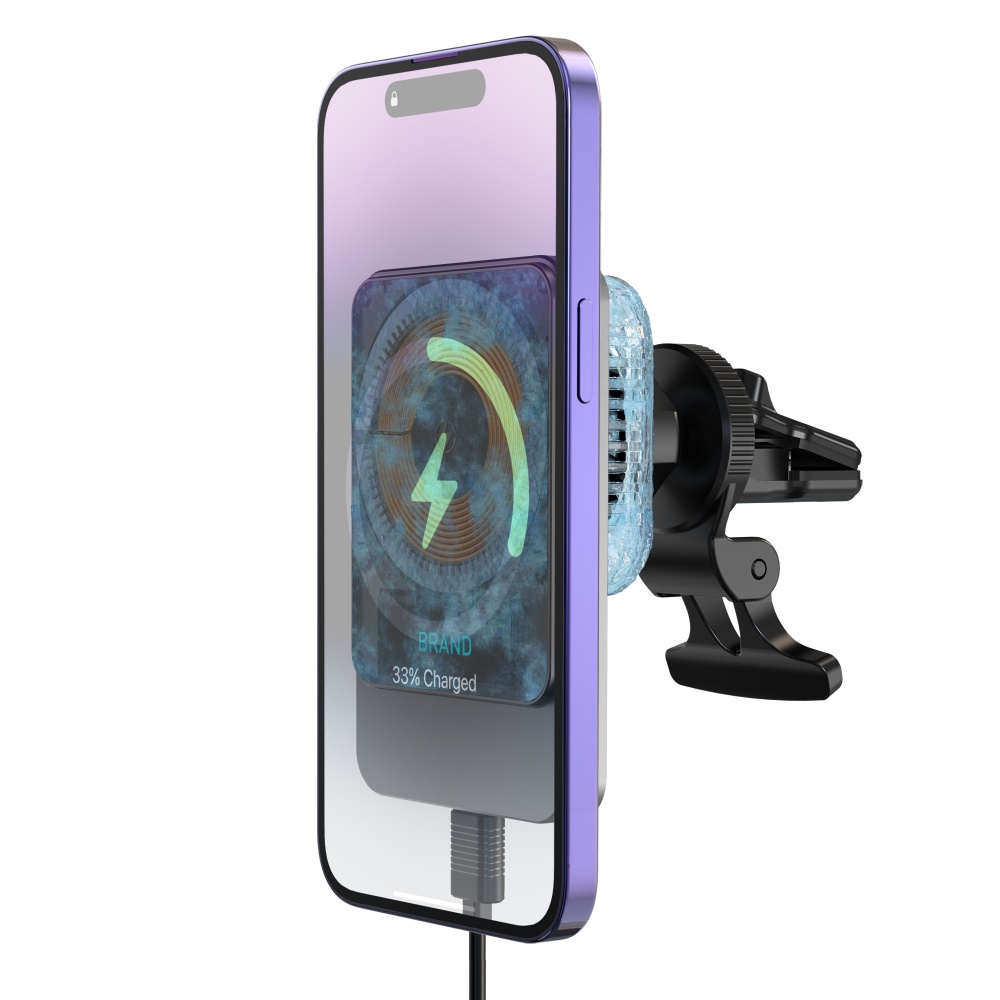 맥세이프 차량용 충전기 거치대 송풍구 쿨링팬 무선 삼성 갤럭시 Z플립7 Z폴드7