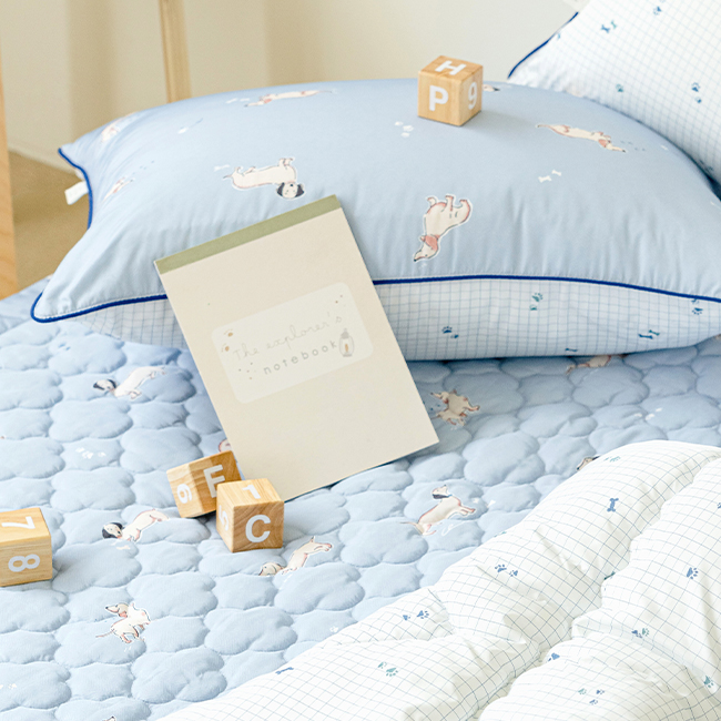 세사온라인 키즈 알러지케어 침대 방수패드 도기, SS(슈퍼싱글)