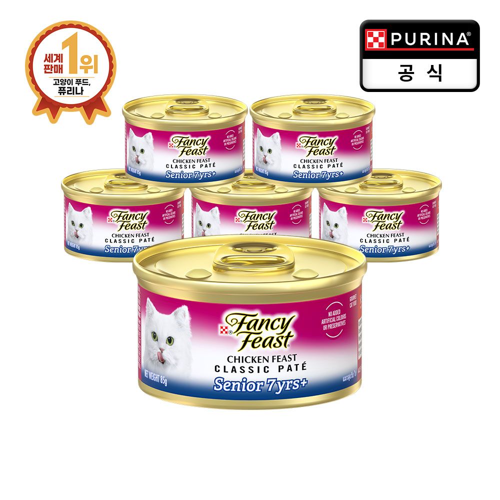 팬시피스트 화이트라벨 노령묘 치킨 85g x 6개 - 메인 이미지
