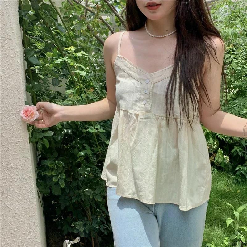달콤한 순수한면 작은 여성 젊은 단단한 다재다능한 소녀 탑 여친룩 블랙 - 상세 이미지 2
