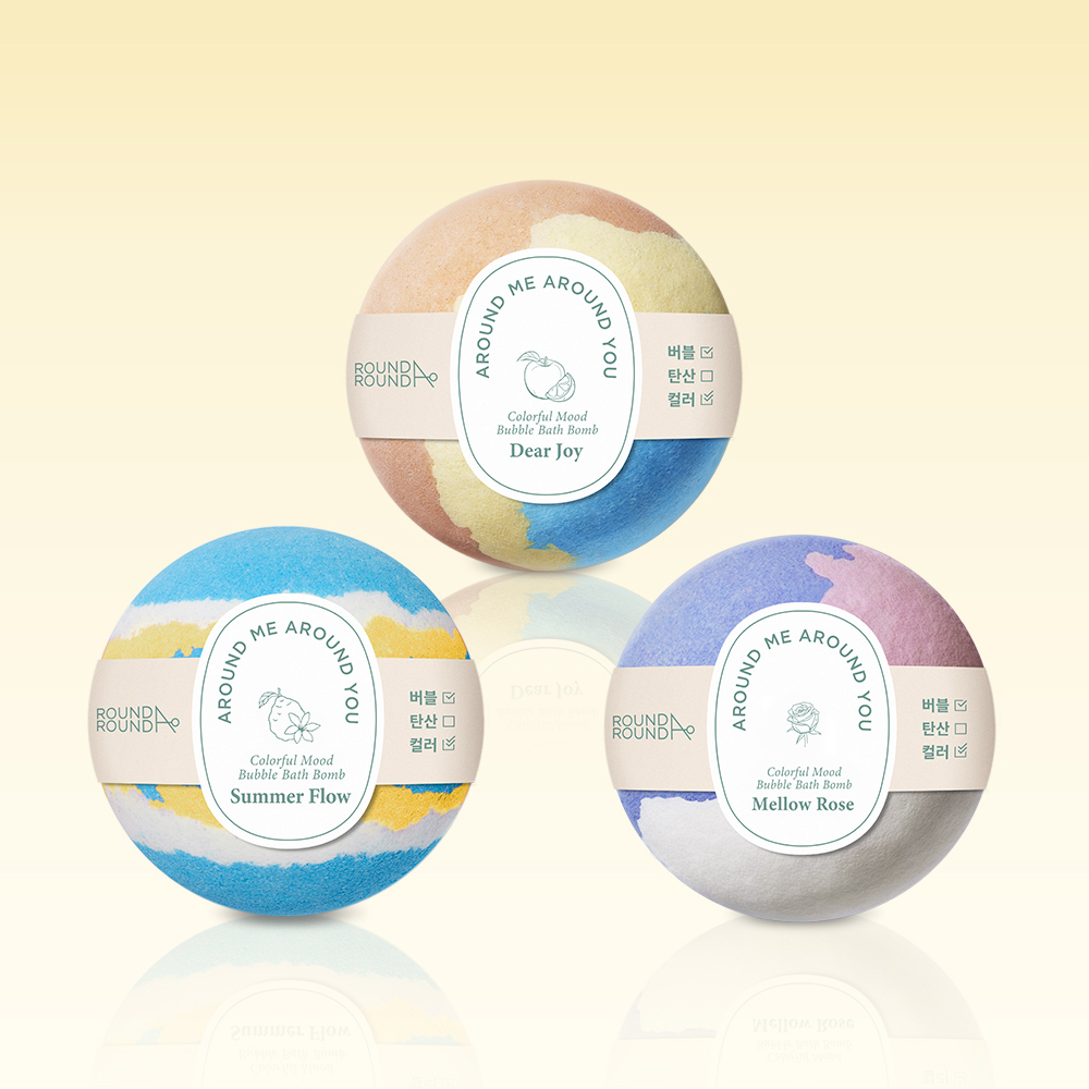 라운드어라운드 컬러풀 무드 버블 배쓰밤 150g 3종 택1 - 상세 이미지 2