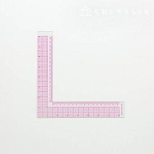 그레이딩자 미니 직각자 제도자