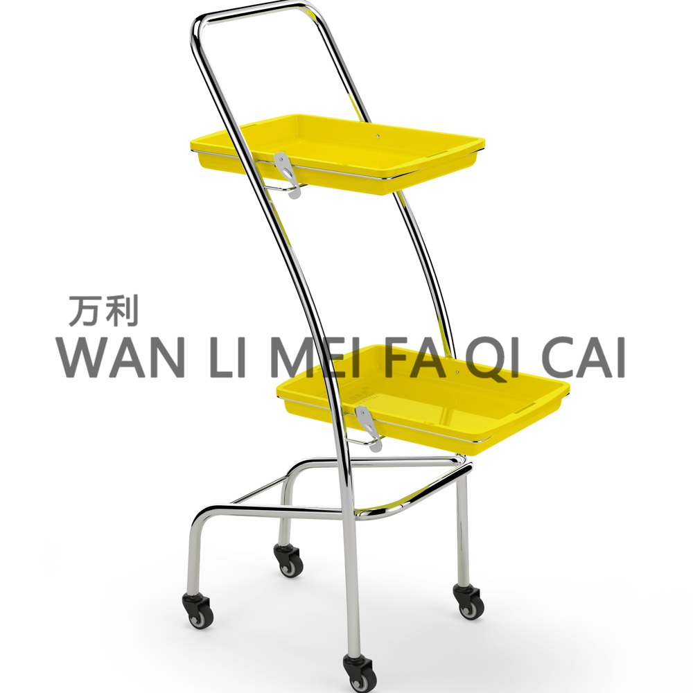 2단 미용카트 트롤리 미용실 이동식 웨건 선반 시술 - 상세 이미지 2