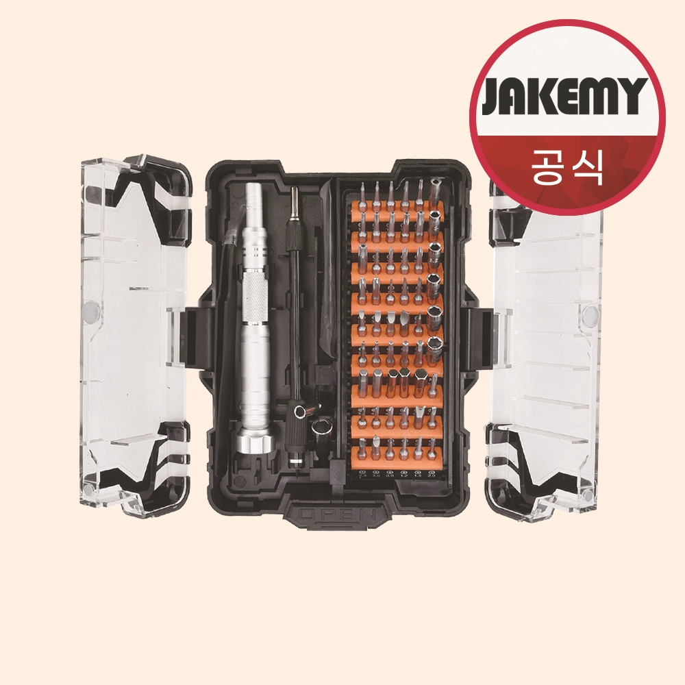 JAKEMY 자케미 정밀드라이버 세트 62종 JM-8163 - 상품 이미지