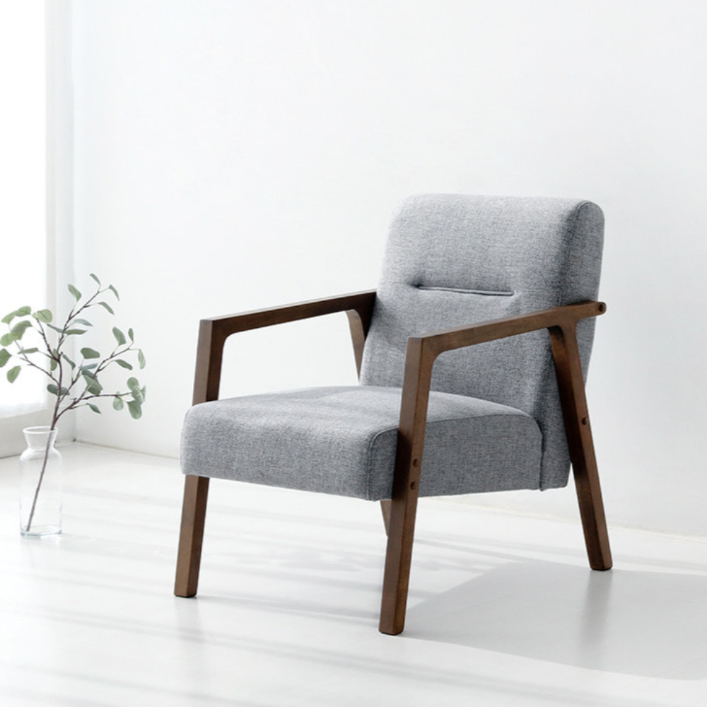 1인용 패브릭 쇼파 천 미니 카페 매장 소파