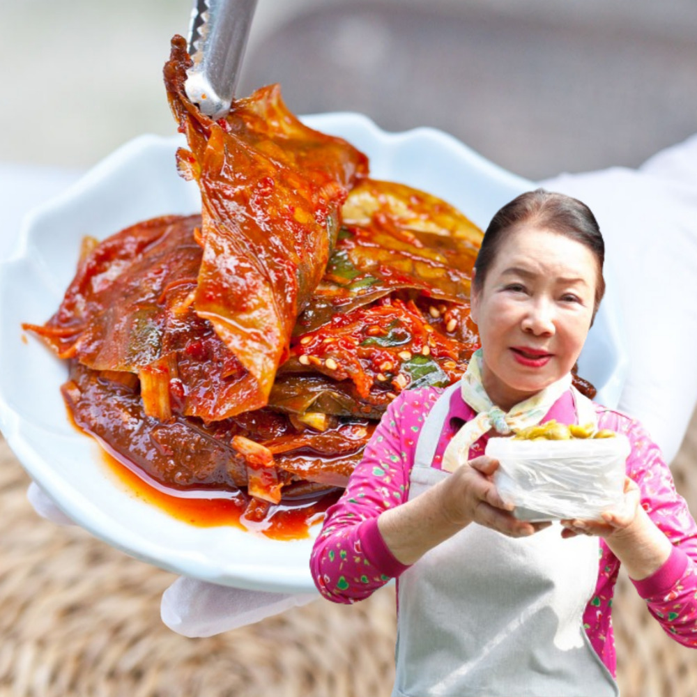 양념 단풍 노란 콩잎장아찌 국산 1kg 태광 - 상품 이미지