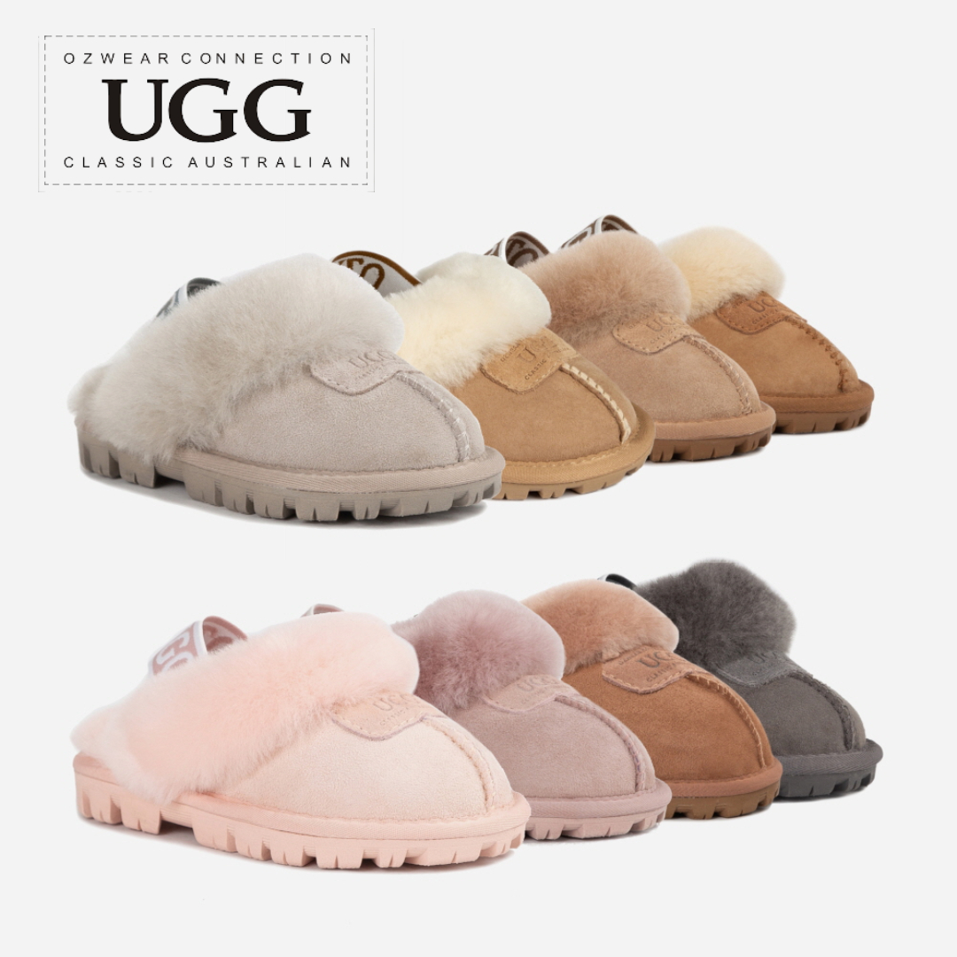 호주 오즈웨어 코케트 밴딩 탄력 양털 방한 어그 슬리퍼 OB114EB