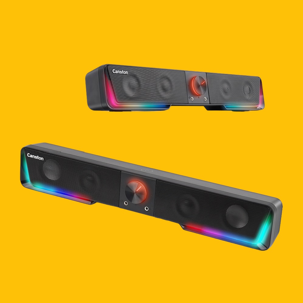 캔스톤 FX2021 LED 컴퓨터 PC 게이밍 스피커 사운드바