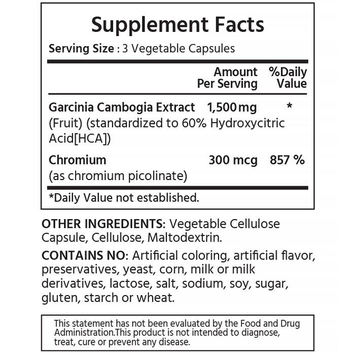 마이라이프내추럴스 가르시니아 캄보지아 1500mg 알약 180캡슐, 3개 - 상세 이미지 2