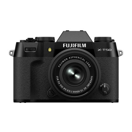오승재팬협력사 [해외]후지필름 Fujifilm X-T50 미러리스 SLR 카메라 렌즈 키트 블랙 X-T50LK-1545-B
