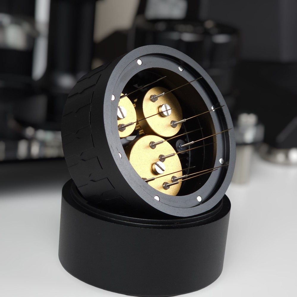 니들 디스트리뷰터 기어 프로 칠침봉 침칠봉 레벨링툴 커피 템퍼 58mm - 상품 이미지