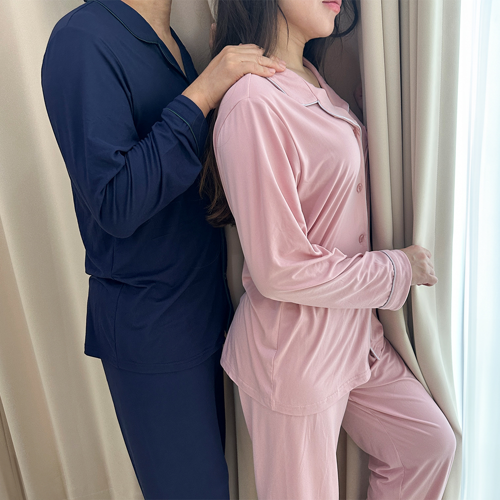 마농701 커플잠옷 수면잠옷 겨울 피치기모 파자마 홈웨어 이미지 2