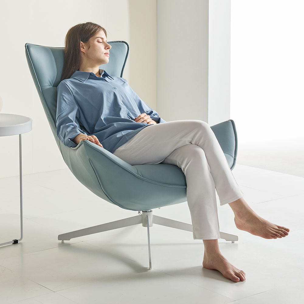 1인용 기능성 실리콘 가죽 안락 의자 수유 360도 회전 쇼파 SF-003