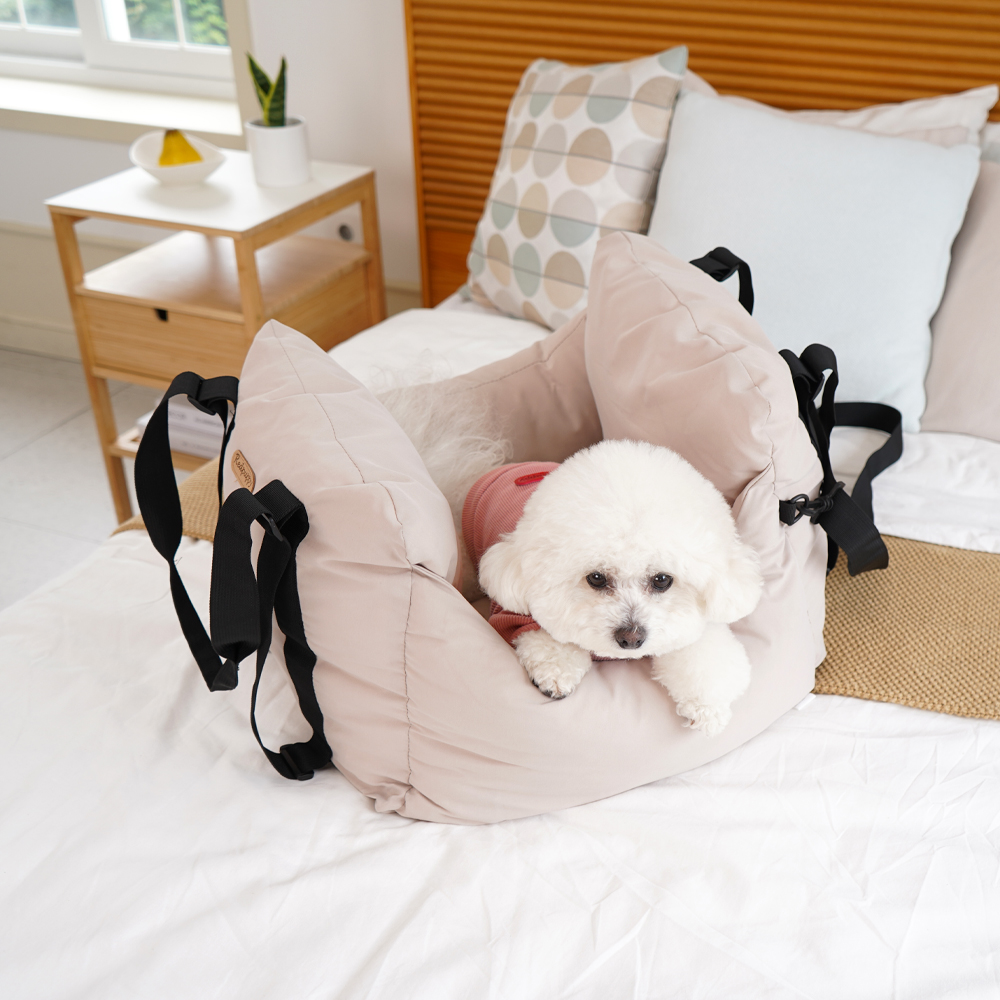 개과천선 러블 강아지 카시트 드라이빙킷 풀커버 차시트 이동장 이동가방 외출 차량 여행 이미지 6