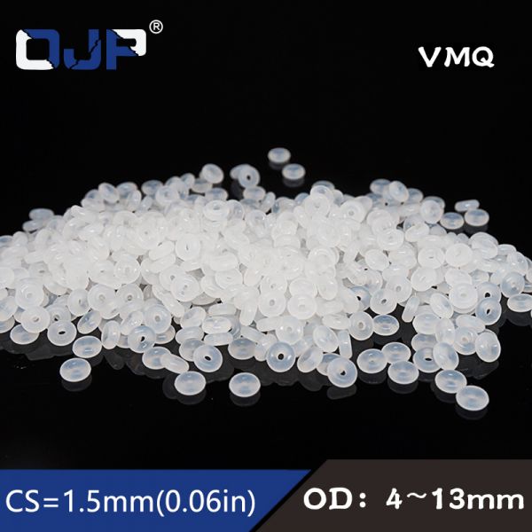 오링 o-ring 10 개/몫 O-링 실리콘 CS1.5mm 두께 OD4/5/5.5/6/6.5/7/7.5/8/8.5/9/9.5/10/10.5/11/12/1 10.5x7.5x1.5mm : 골드크러쉬0