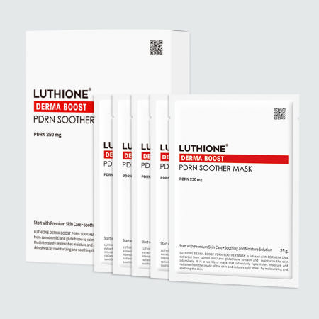 루치온 더마부스트 PDRN 피디알엔 수더 마스크팩 트러블 진정 미백 수분 보습 쿨링 홍조 붓기 5매입