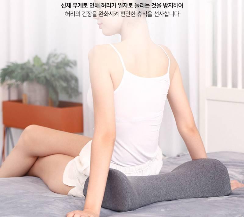 수면 허리 쿠션 요추 받침대 침대 허리 받침 쿠션 - 상세 이미지 5