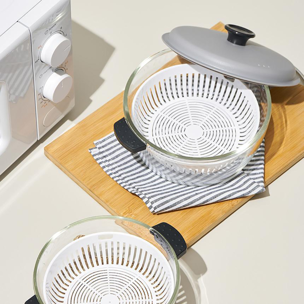 내열 유리 전자레인지 계란 찜기 용기