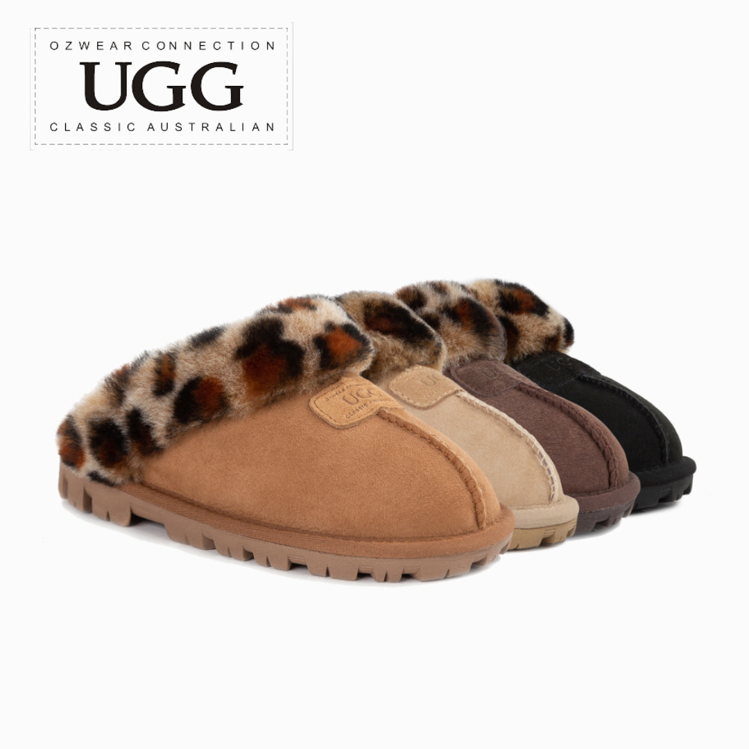 호주 오즈웨어 코케트 레오퍼드 어그 슬리퍼 OB114 II L