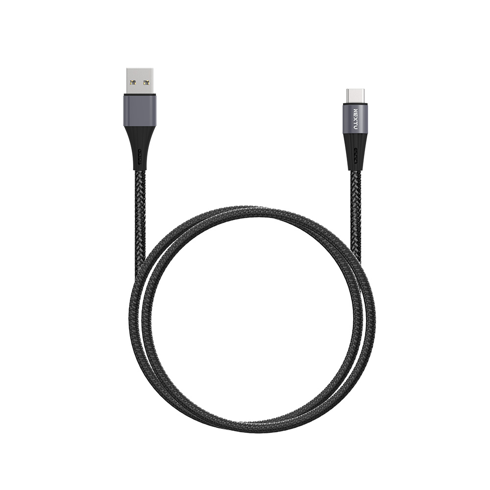 넥스트유 USB-A to C PD 18W 고속충전 데이터 케이블 1m, 1개