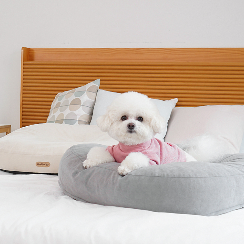 개과천선 플러피 강아지 방석 애견 중형견 사계절 꿀잠 도넛고양이 쿠션