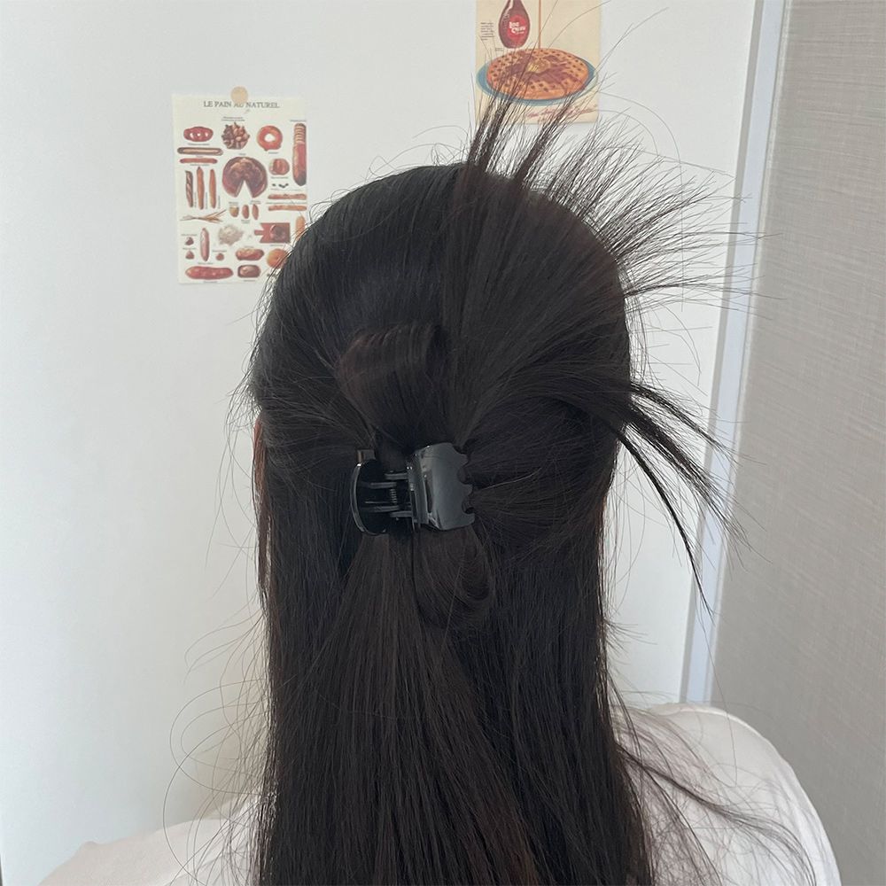 가시번 집게핀 가시 머리 까치 가발 꽁지 똥머리 로우번 헤어 부분 4종 - 상세 이미지 2