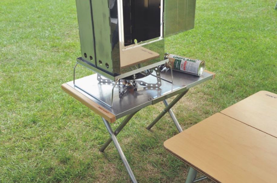 유니프레임 테이블 마이 파이어테이블 L 스텐 접이식 선반