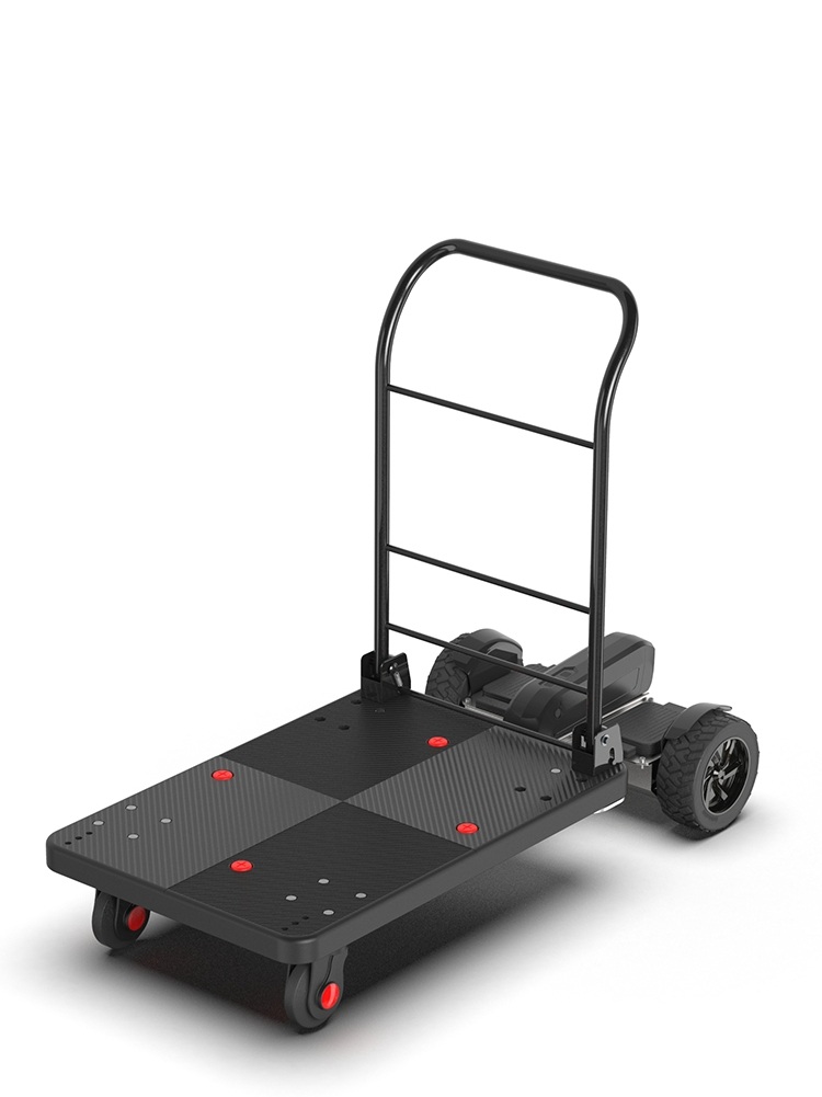 전기손수레 리어카 전동 바퀴 운반 밀바 L카 트롤리 500W 180KG 72X49CM 30KM - 상품 이미지