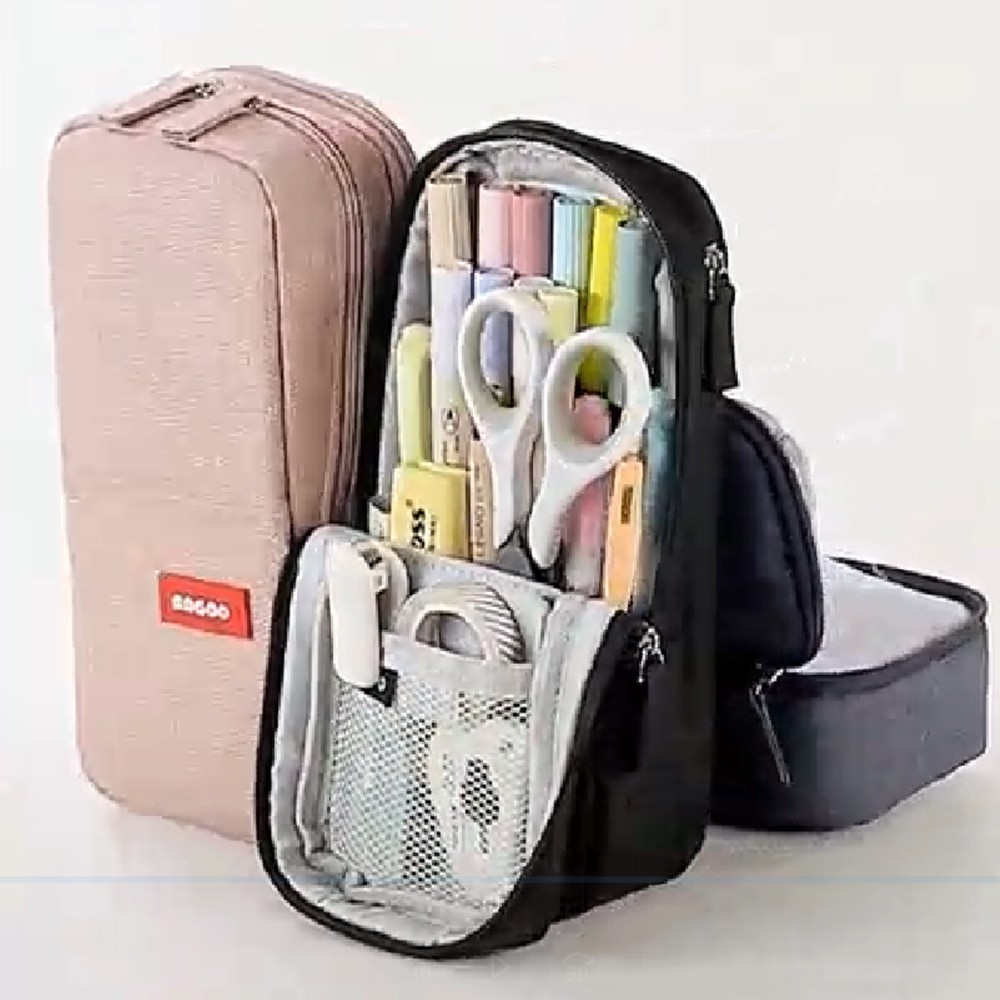 초등학생 필통 중학생 대학생 대용량 봉제 펜파우치 받침필통ANGOO