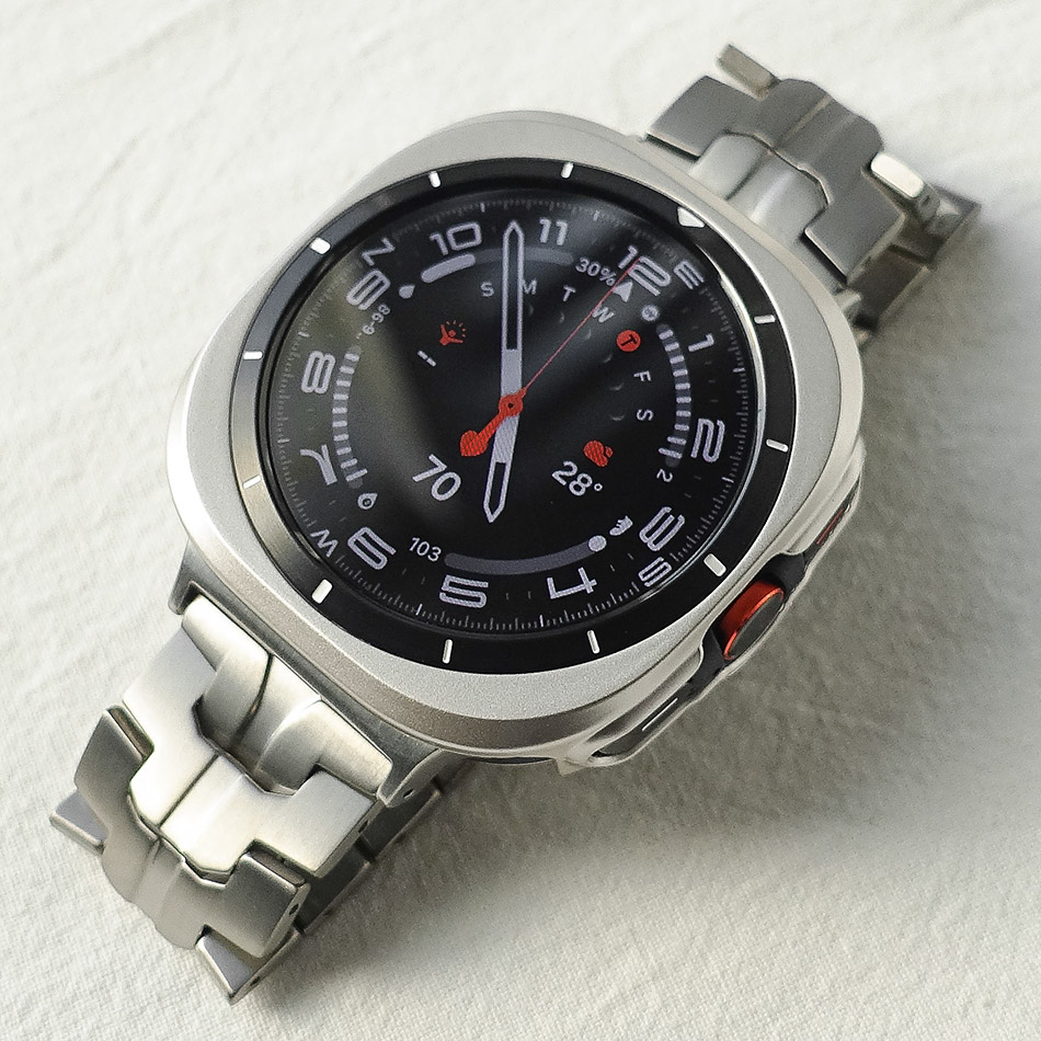 티타니즘 갤럭시워치8 울트라 갤럭시워치7울트라 티타늄 메탈 스트랩 밴드 케이스 강화유리