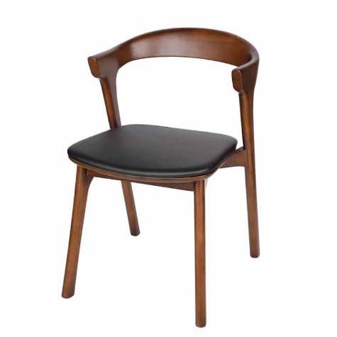 [우드/식탁용] 원목 블랙 센츄리 테이블 체어 Y3-28