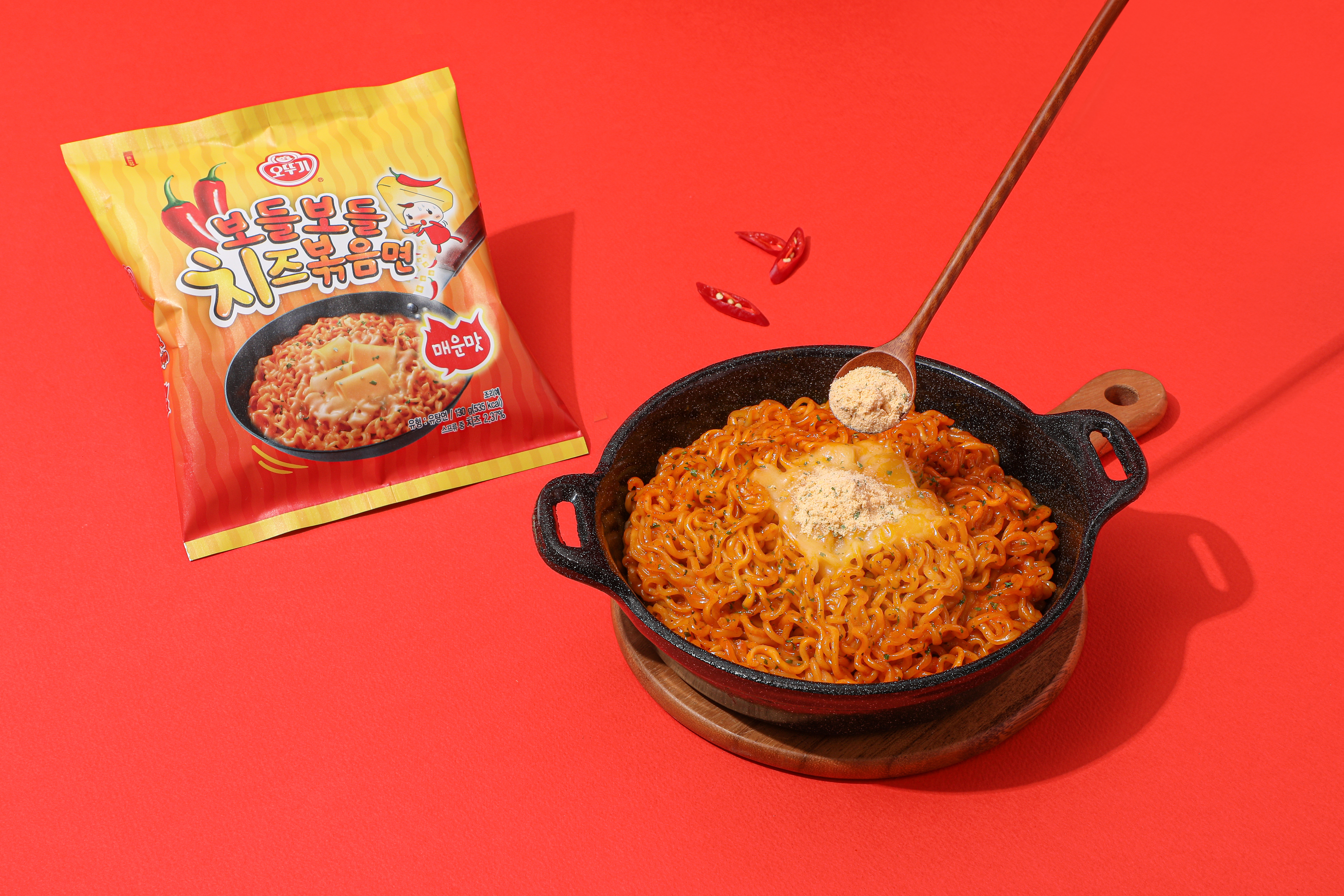 [2세트 이상 3천원 할인] 오뚜기 보들보들 치즈볶음면 매운맛 130g 8개+진라면 매운맛 120g 10개 외 11종 - 상세 이미지 5
