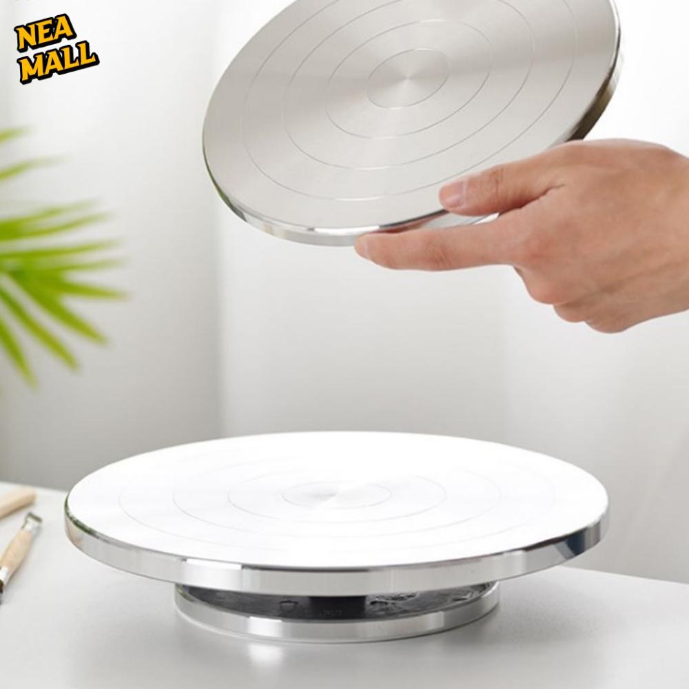25cm 알루미늄손물레 회전판 조소 손물레 도자기돌림판 - 상품 이미지