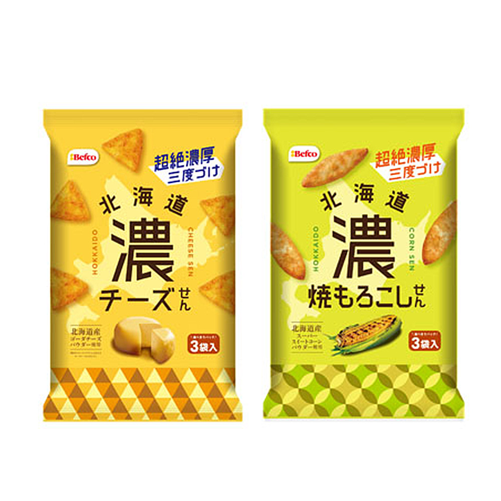 홋카이도 농후 치즈 센베이 과자 3개입 12개세트