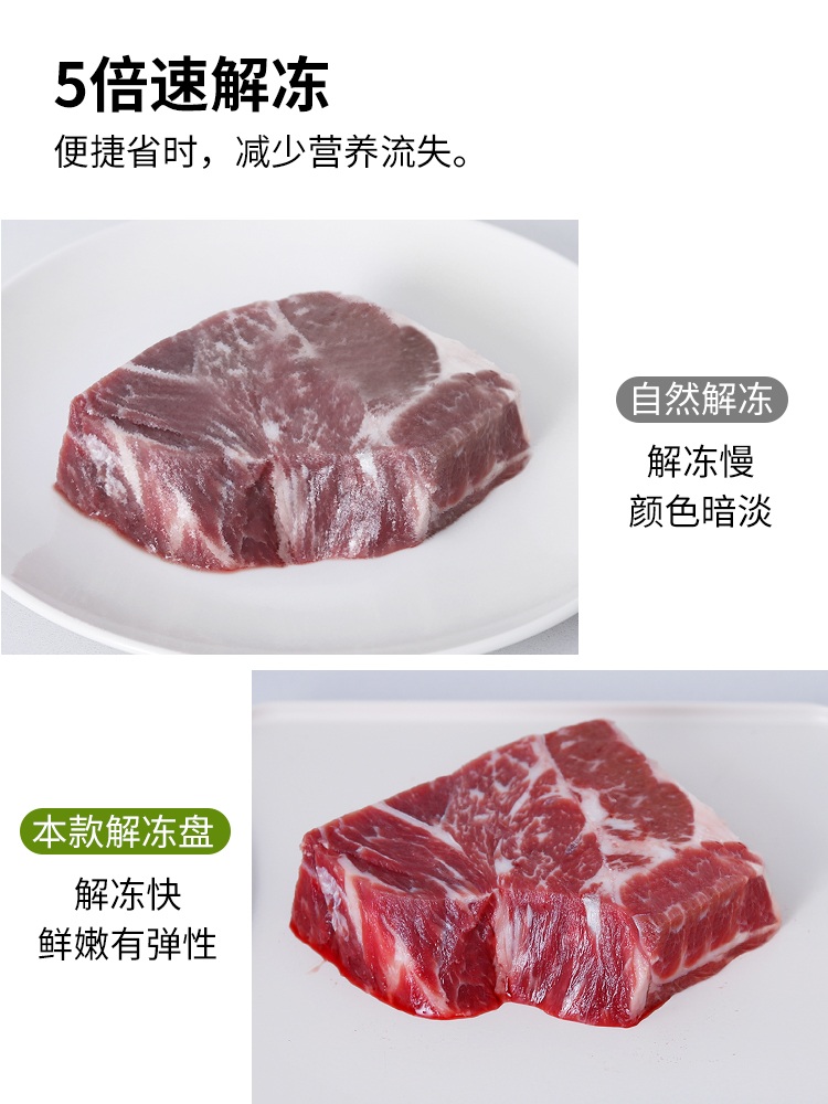 해동보드 냉동고기 가정용 음식 냉동식품 생선 급속해동 플레이트 고기 해동 - 상세 이미지 2